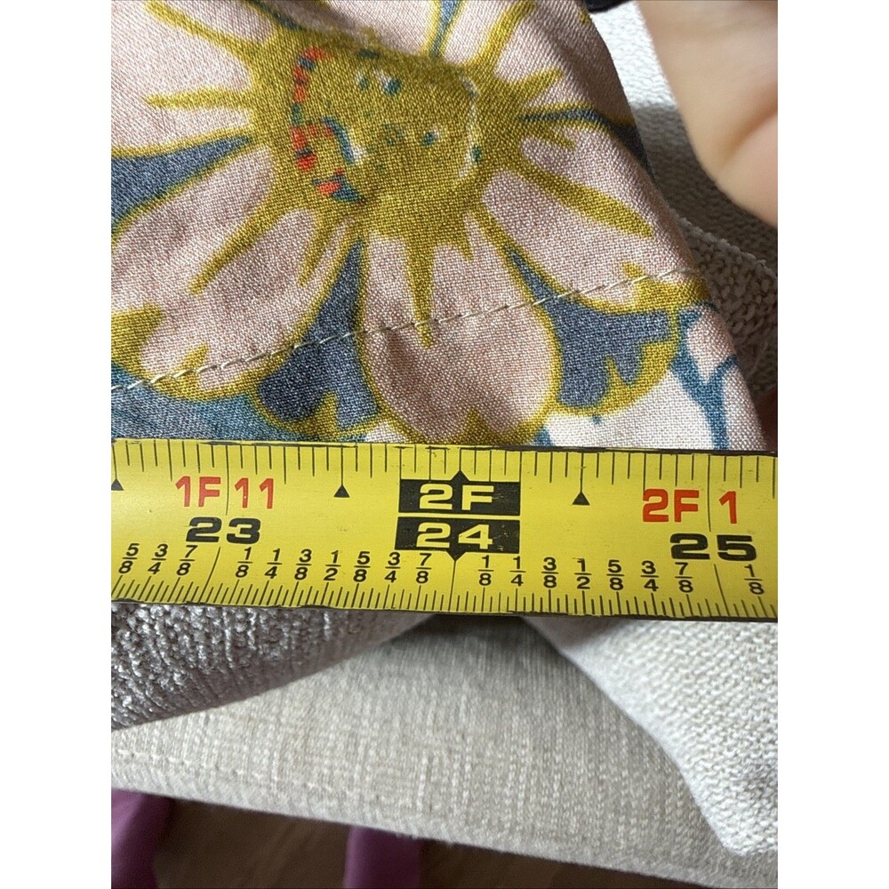BL-NK LONDON ANTHROPOLOGIE Stephanie Top V-Neck Floral Yellow Multicolor Size XS - Picture 15 of 16